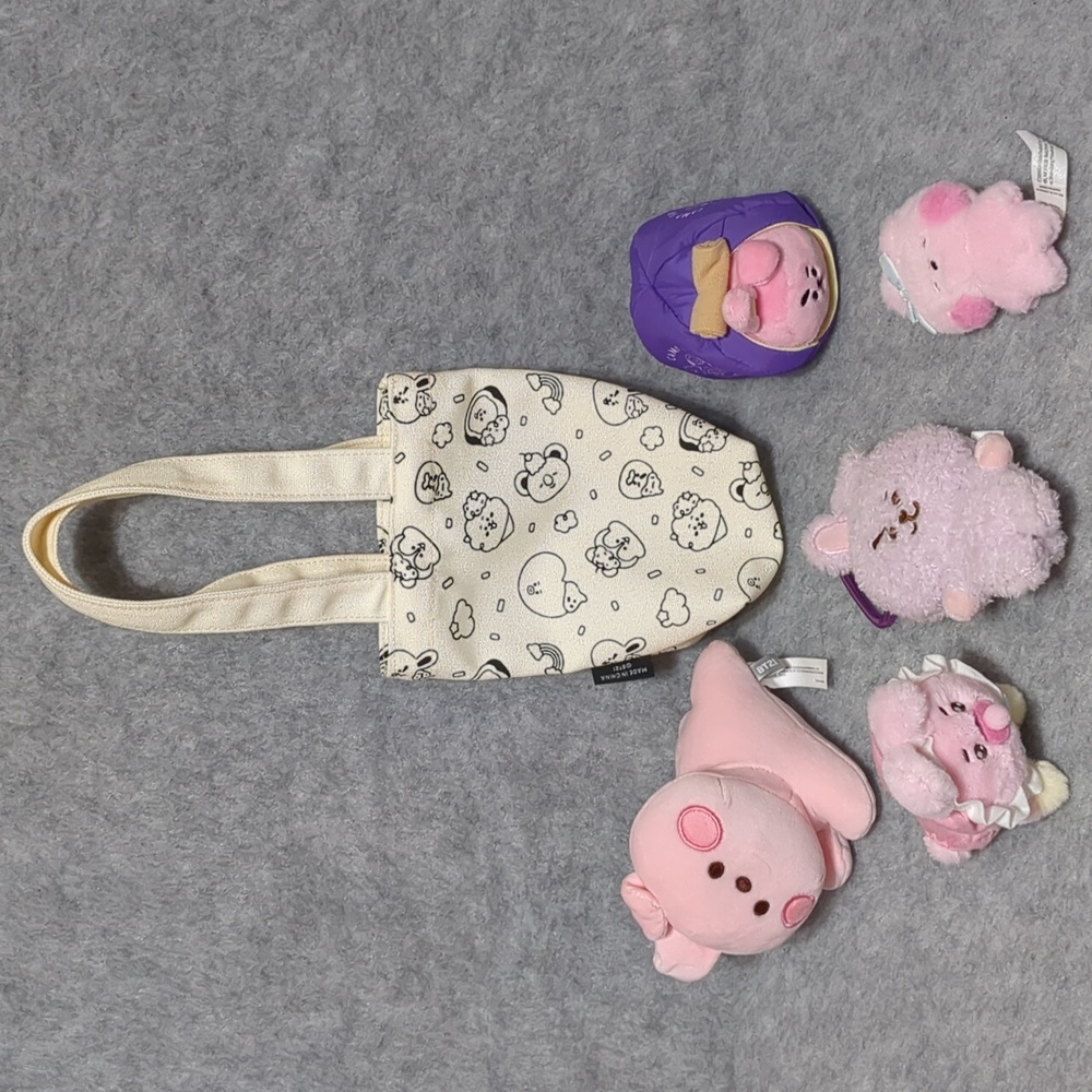 OFFICIAL BT21 COOKY mini Doll Lot Of  6 Pieces